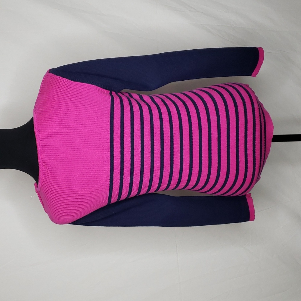 Lauren Ralph Lauren Stripe Cotton Long Sleeves Knit Sweatshirt Size L Preppy - Picture 6 of 15